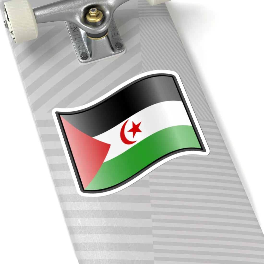 Nuvola Saharawi flag STICKER Vinyl Kiss-Cut Decal - The Sticker Space