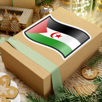 Nuvola Saharawi flag STICKER Vinyl Kiss-Cut Decal - The Sticker Space