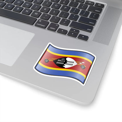 Nuvola Swazi flag (Eswatini) STICKER Vinyl Kiss-Cut Decal - The Sticker Space