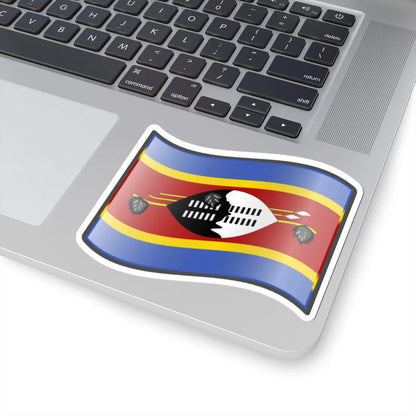 Nuvola Swazi flag (Eswatini) STICKER Vinyl Kiss-Cut Decal - The Sticker Space