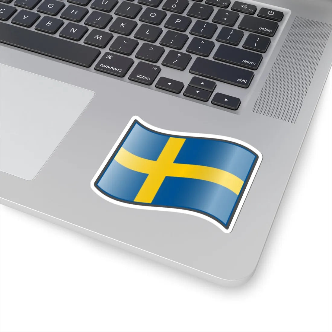 Nuvola Swedish flag (Sweden) STICKER Vinyl Kiss-Cut Decal - The Sticker Space