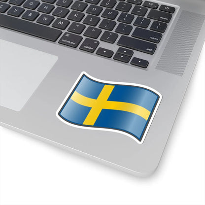 Nuvola Swedish flag (Sweden) STICKER Vinyl Kiss-Cut Decal - The Sticker Space