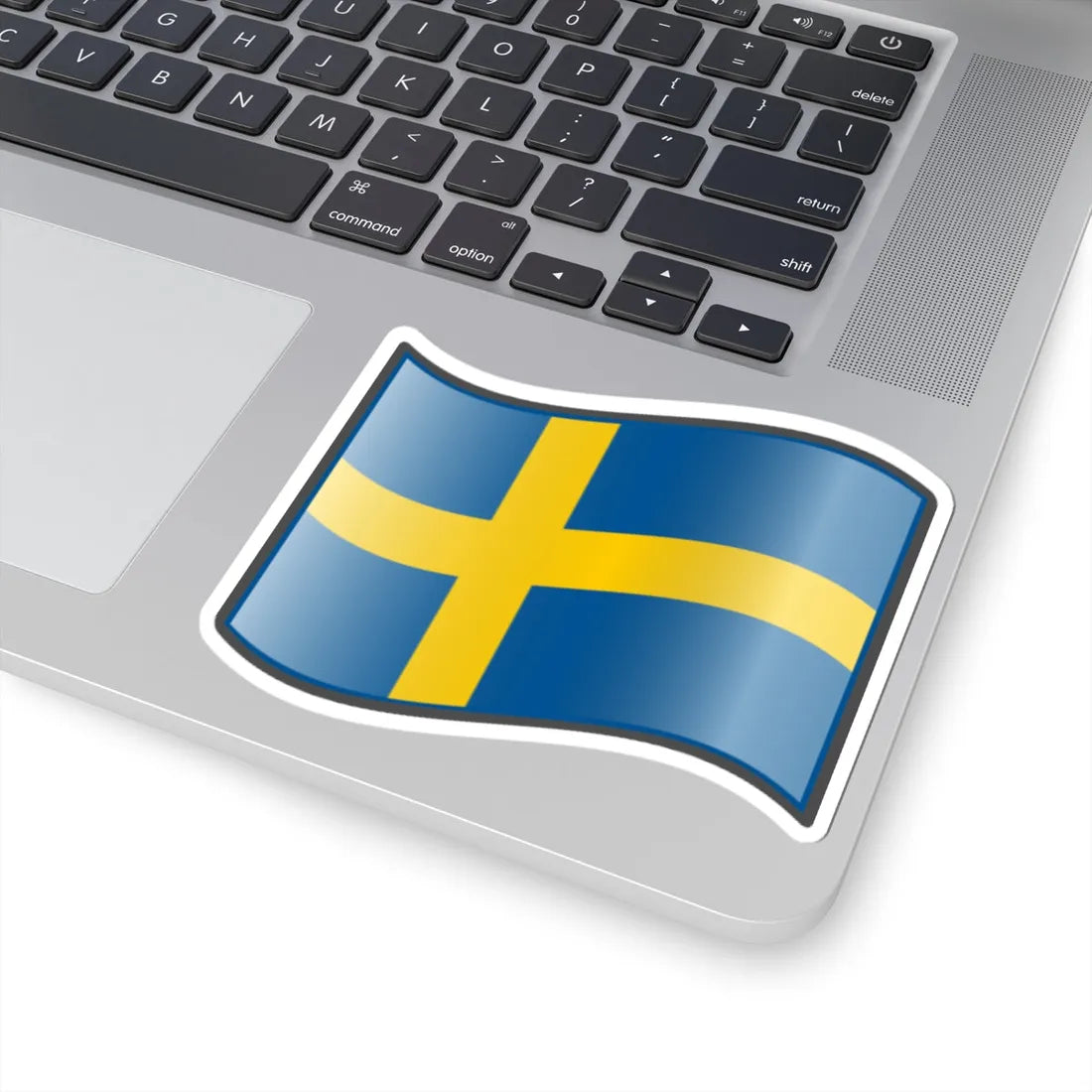 Nuvola Swedish flag (Sweden) STICKER Vinyl Kiss-Cut Decal - The Sticker Space