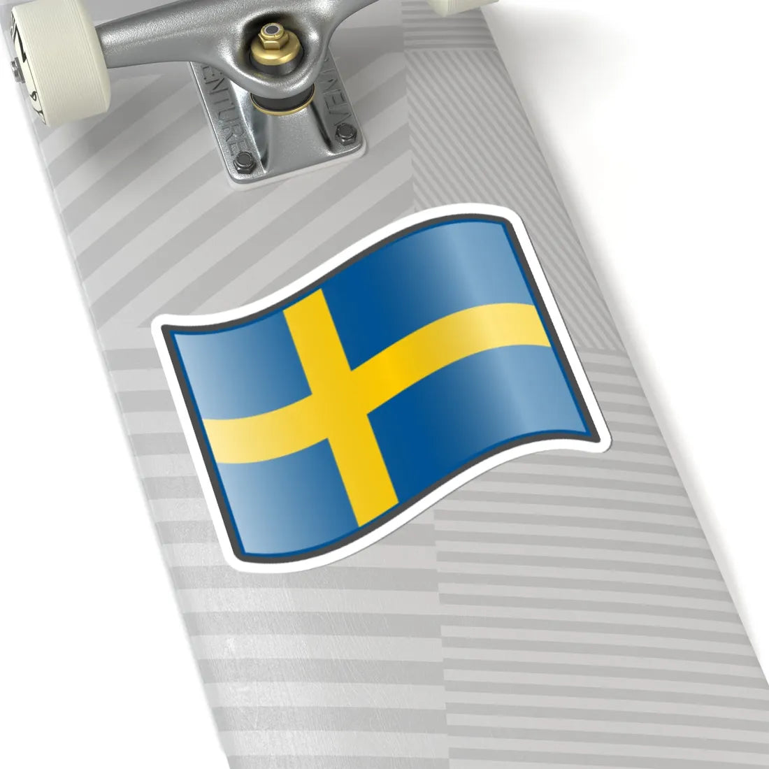 Nuvola Swedish flag (Sweden) STICKER Vinyl Kiss-Cut Decal - The Sticker Space