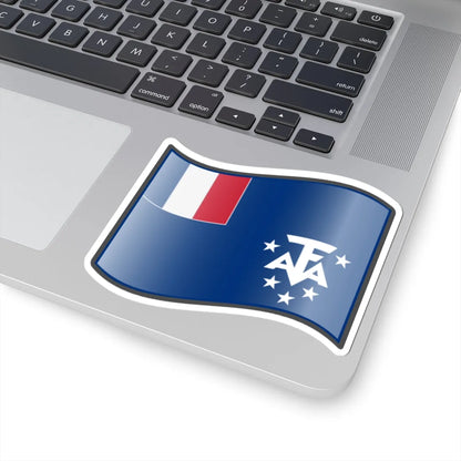 Nuvola TAAF flag STICKER Vinyl Kiss-Cut Decal - The Sticker Space