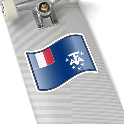 Nuvola TAAF flag STICKER Vinyl Kiss-Cut Decal - The Sticker Space