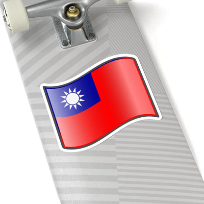 Nuvola Taiwanese flag STICKER Vinyl Kiss-Cut Decal - The Sticker Space