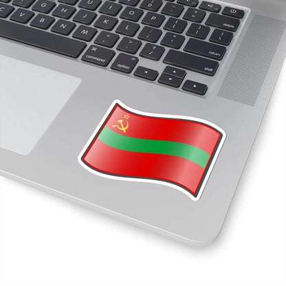 Nuvola Transnistrian flag STICKER Vinyl Kiss-Cut Decal - The Sticker Space