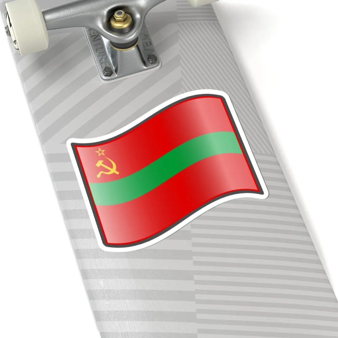 Nuvola Transnistrian flag STICKER Vinyl Kiss-Cut Decal - The Sticker Space