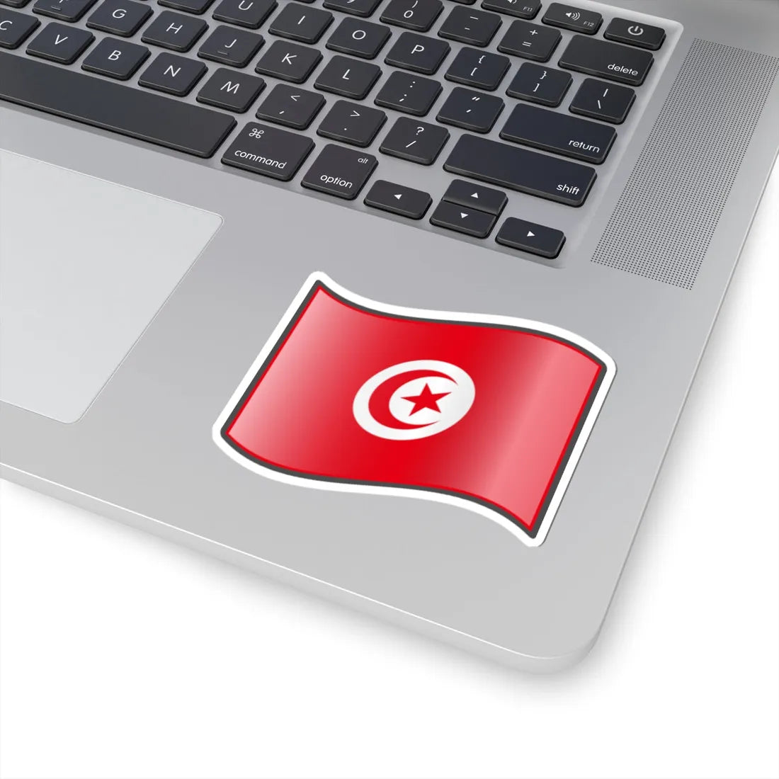 Nuvola Tunisian flag (Tunisia) STICKER Vinyl Kiss-Cut Decal - The Sticker Space