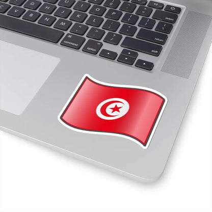 Nuvola Tunisian flag (Tunisia) STICKER Vinyl Kiss-Cut Decal - The Sticker Space
