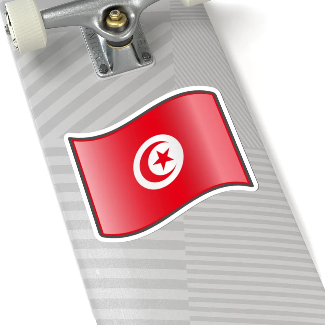 Nuvola Tunisian flag (Tunisia) STICKER Vinyl Kiss-Cut Decal - The Sticker Space