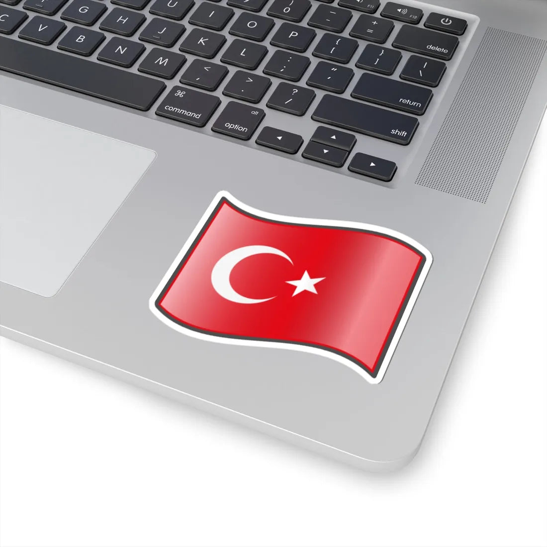 Nuvola Turkish flag (Turkey) STICKER Vinyl Kiss-Cut Decal - The Sticker Space