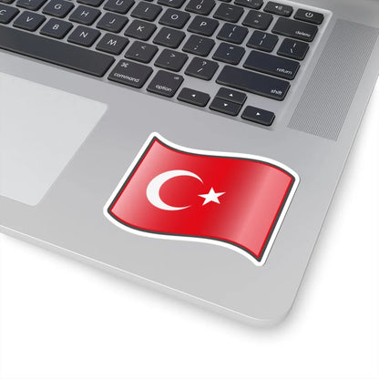 Nuvola Turkish flag (Turkey) STICKER Vinyl Kiss-Cut Decal - The Sticker Space