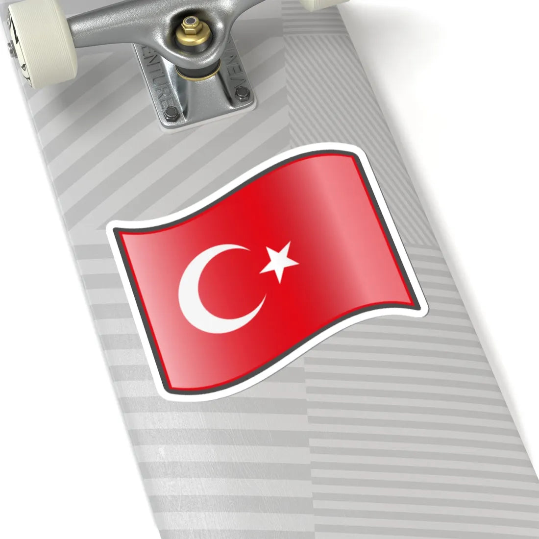 Nuvola Turkish flag (Turkey) STICKER Vinyl Kiss-Cut Decal - The Sticker Space
