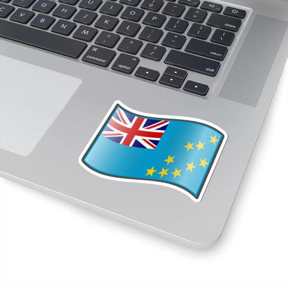 Nuvola Tuvaluan flag (Tuvalu) STICKER Vinyl Kiss-Cut Decal - The Sticker Space