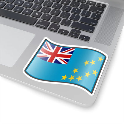 Nuvola Tuvaluan flag (Tuvalu) STICKER Vinyl Kiss-Cut Decal - The Sticker Space