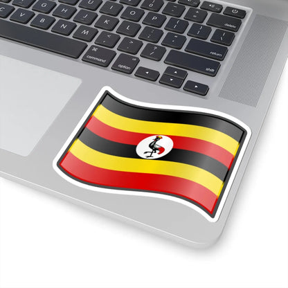 Nuvola Ugandan flag (Uganda) STICKER Vinyl Kiss-Cut Decal - The Sticker Space