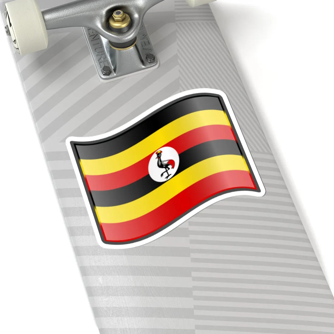 Nuvola Ugandan flag (Uganda) STICKER Vinyl Kiss-Cut Decal - The Sticker Space