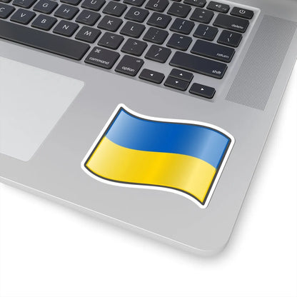 Nuvola Ukrainian flag (Ukraine) STICKER Vinyl Kiss-Cut Decal - The Sticker Space