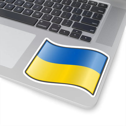 Nuvola Ukrainian flag (Ukraine) STICKER Vinyl Kiss-Cut Decal - The Sticker Space