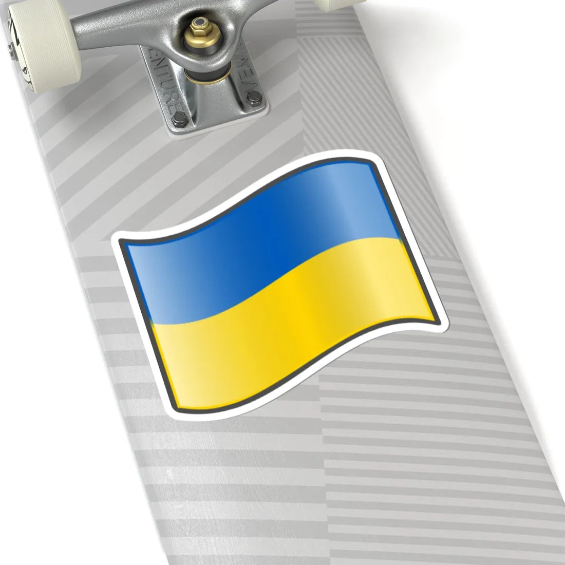 Nuvola Ukrainian flag (Ukraine) STICKER Vinyl Kiss-Cut Decal - The Sticker Space