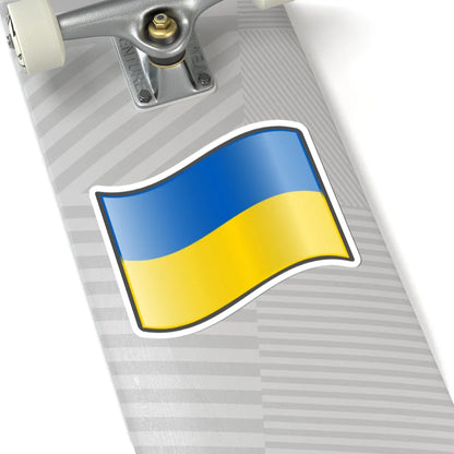 Nuvola Ukrainian flag (Ukraine) STICKER Vinyl Kiss-Cut Decal - The Sticker Space