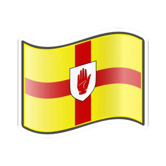 Nuvola Ulster flag (Ireland) STICKER Vinyl Kiss-Cut Decal 2 Inch White - The Sticker Space