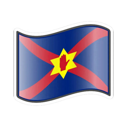 Nuvola Ulster Nation flag (Ireland) STICKER Vinyl Kiss-Cut Decal 6 Inch White - The Sticker Space