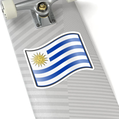 Nuvola Uruguayan flag (Uruguay) STICKER Vinyl Kiss-Cut Decal - The Sticker Space