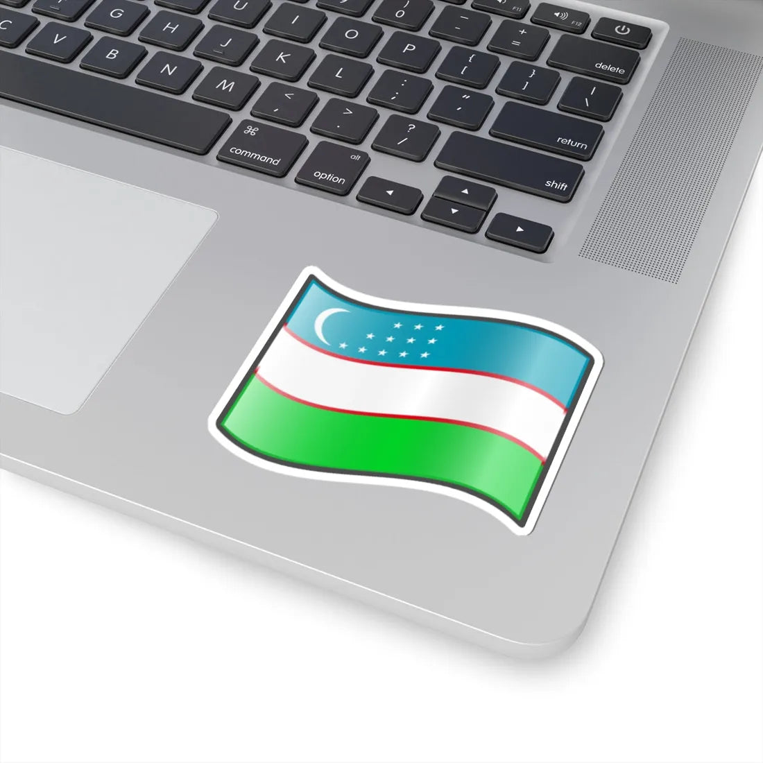 Nuvola Uzbek flag (Uzbekistan) STICKER Vinyl Kiss-Cut Decal - The Sticker Space