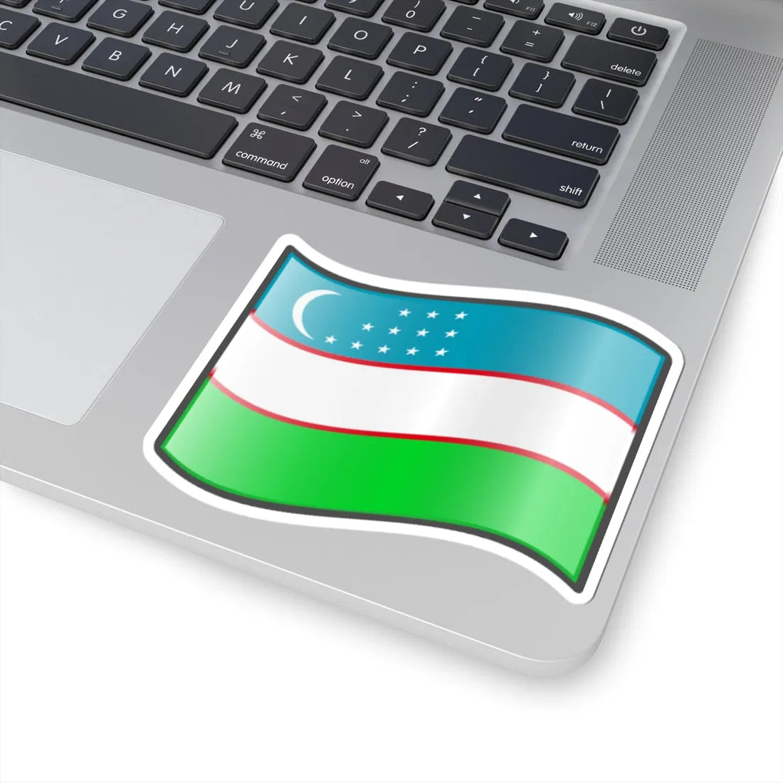 Nuvola Uzbek flag (Uzbekistan) STICKER Vinyl Kiss-Cut Decal - The Sticker Space