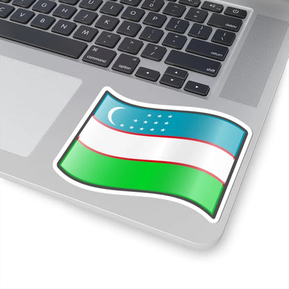 Nuvola Uzbek flag (Uzbekistan) STICKER Vinyl Kiss-Cut Decal - The Sticker Space