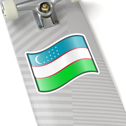 Nuvola Uzbek flag (Uzbekistan) STICKER Vinyl Kiss-Cut Decal - The Sticker Space