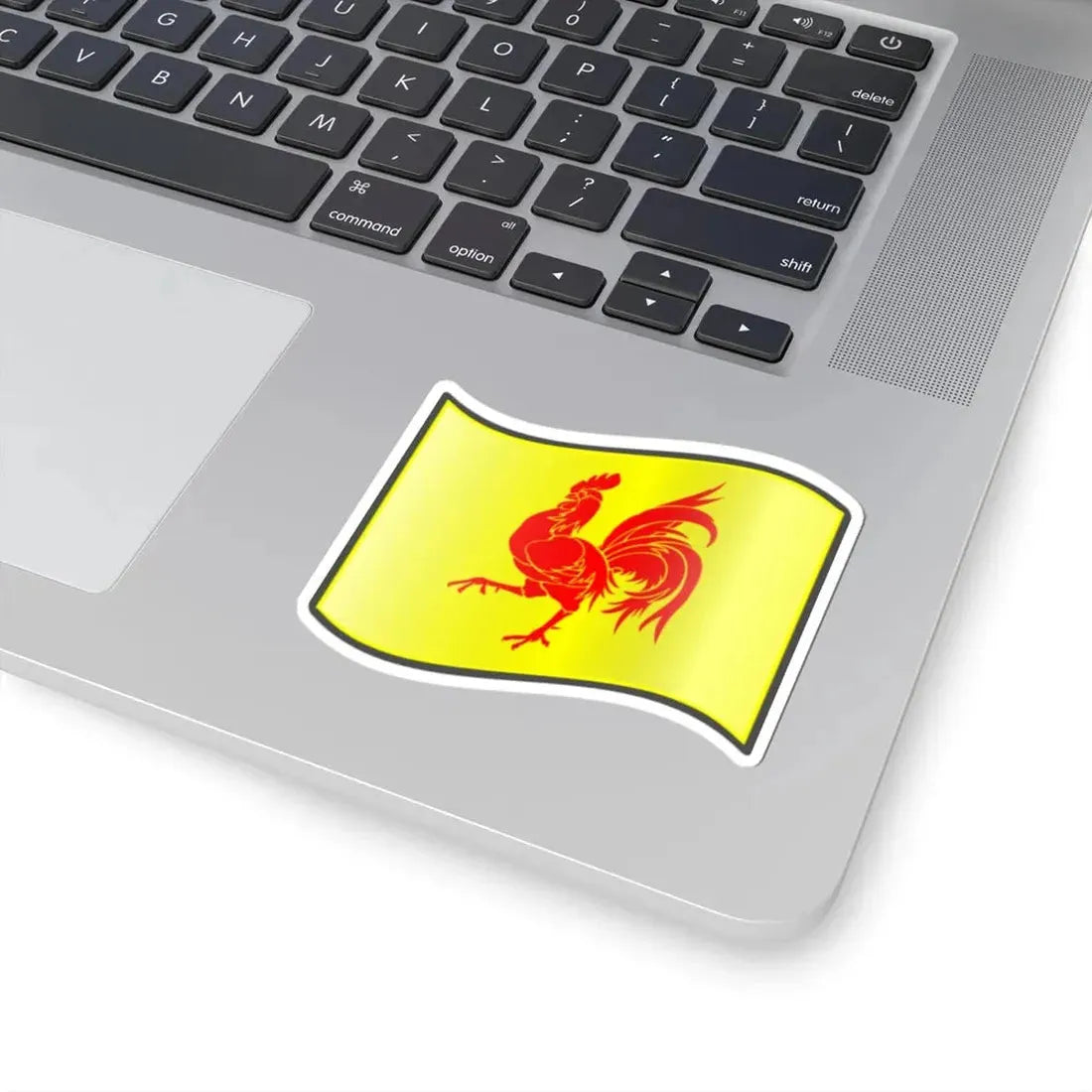 Nuvola Walloon flag (Belgium) STICKER Vinyl Kiss-Cut Decal - The Sticker Space