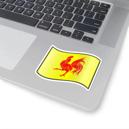 Nuvola Walloon flag (Belgium) STICKER Vinyl Kiss-Cut Decal - The Sticker Space