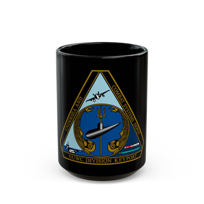 NUWC Division Keyport Naval Undersea Warfare Center (U.S. Navy) Black Coffee Mug-15oz-The Sticker Space