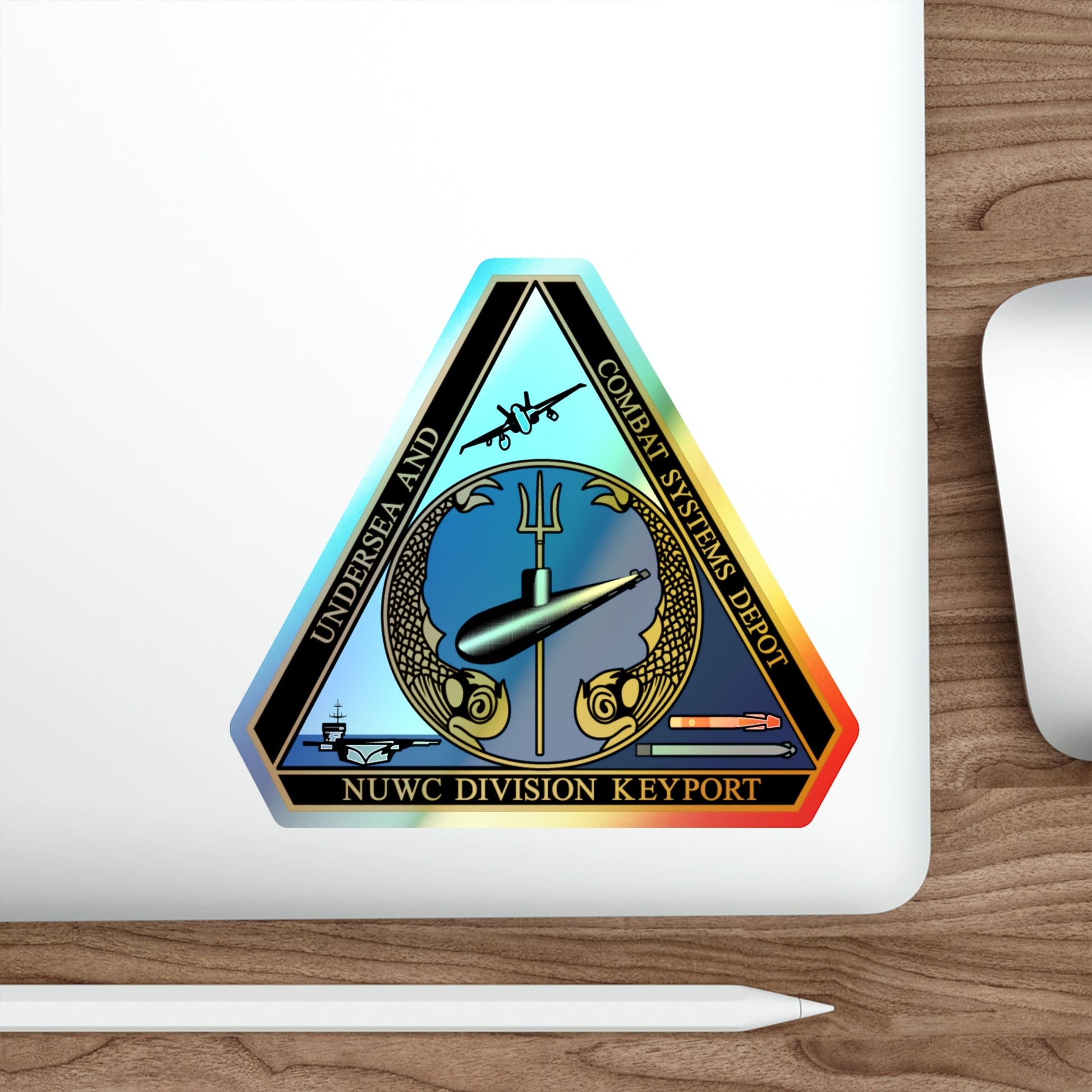 NUWC Division Keyport Naval Undersea Warfare Center (U.S. Navy) Holographic STICKER Die-Cut Vinyl Decal-The Sticker Space