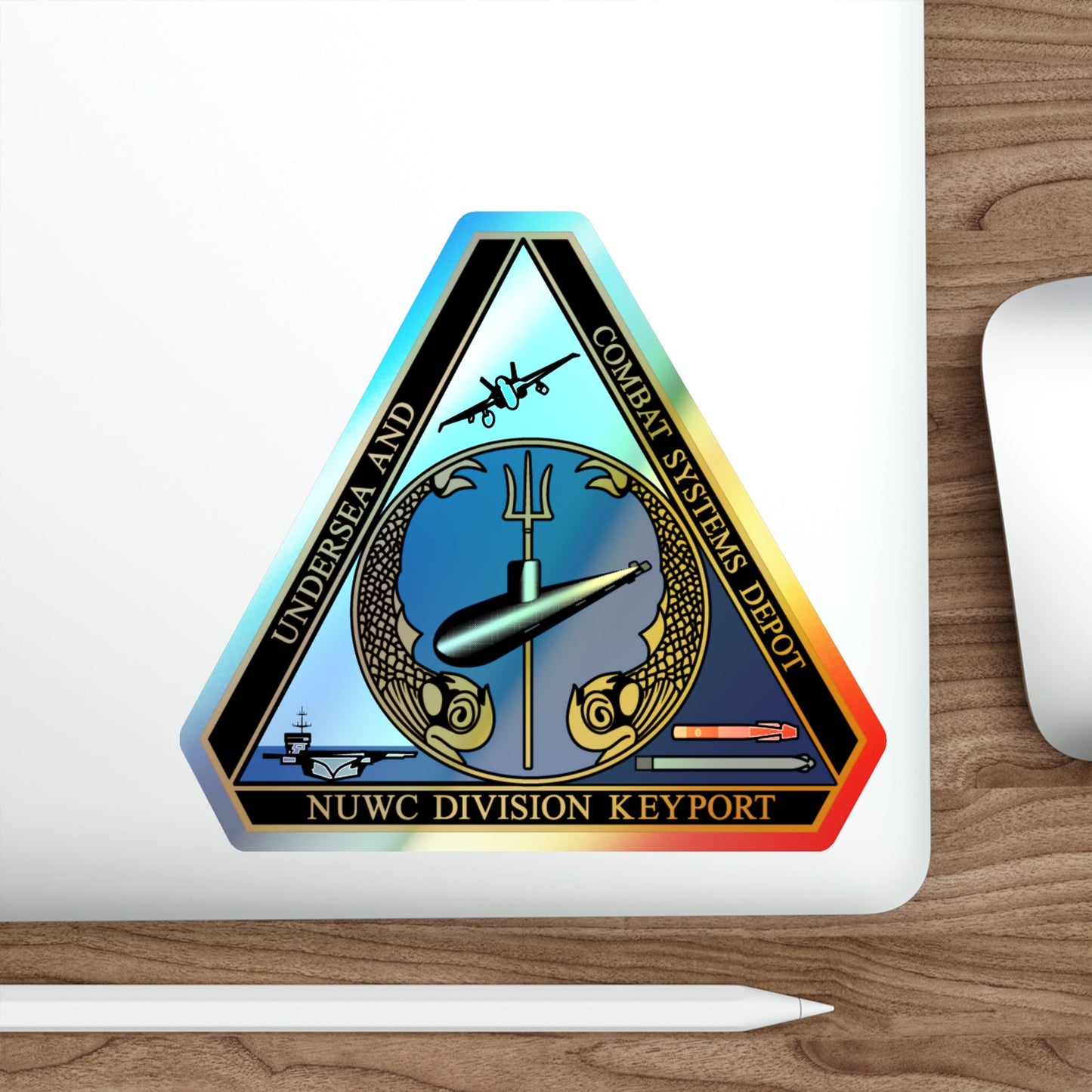 NUWC Division Keyport Naval Undersea Warfare Center (U.S. Navy) Holographic STICKER Die-Cut Vinyl Decal-The Sticker Space