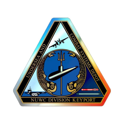NUWC Division Keyport Naval Undersea Warfare Center (U.S. Navy) Holographic STICKER Die-Cut Vinyl Decal 2 Inch Holographic - The Sticker Space