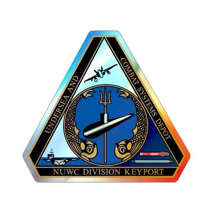 NUWC Division Keyport Naval Undersea Warfare Center (U.S. Navy) Holographic STICKER Die-Cut Vinyl Decal 6 Inch Holographic - The Sticker Space