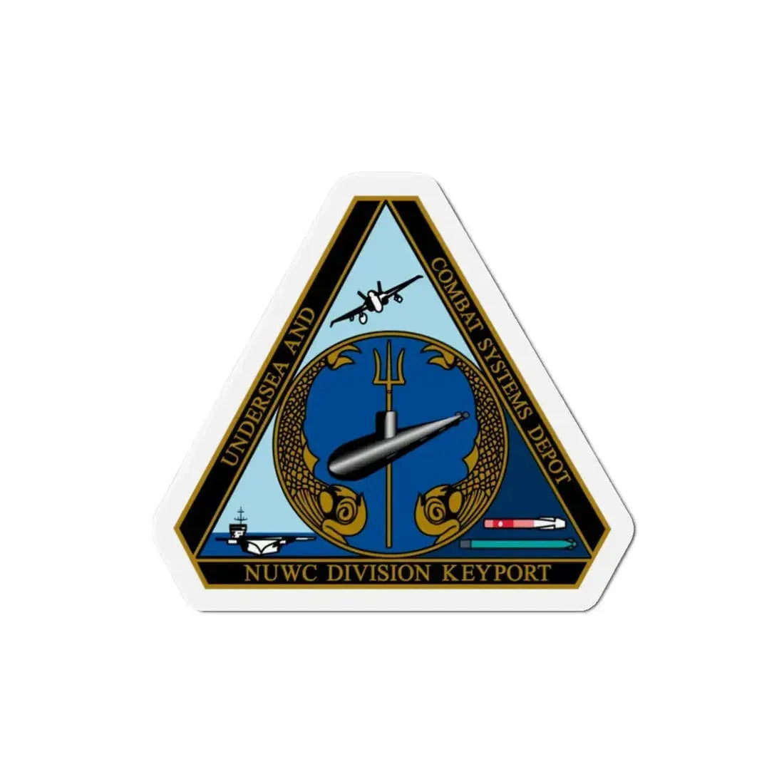 NUWC Division Keyport Naval Undersea Warfare Center (U.S. Navy) Refrigerator Magnet 3 Inch - The Sticker Space