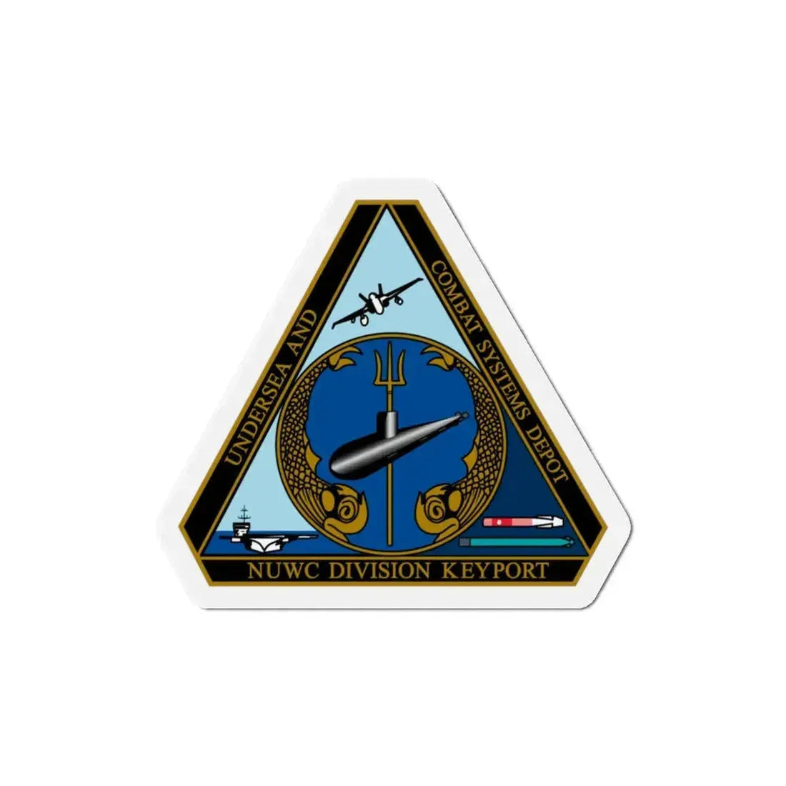 NUWC Division Keyport Naval Undersea Warfare Center (U.S. Navy) Refrigerator Magnet 4 Inch - The Sticker Space