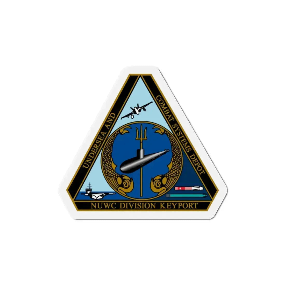 NUWC Division Keyport Naval Undersea Warfare Center (U.S. Navy) Refrigerator Magnet 5 Inch - The Sticker Space