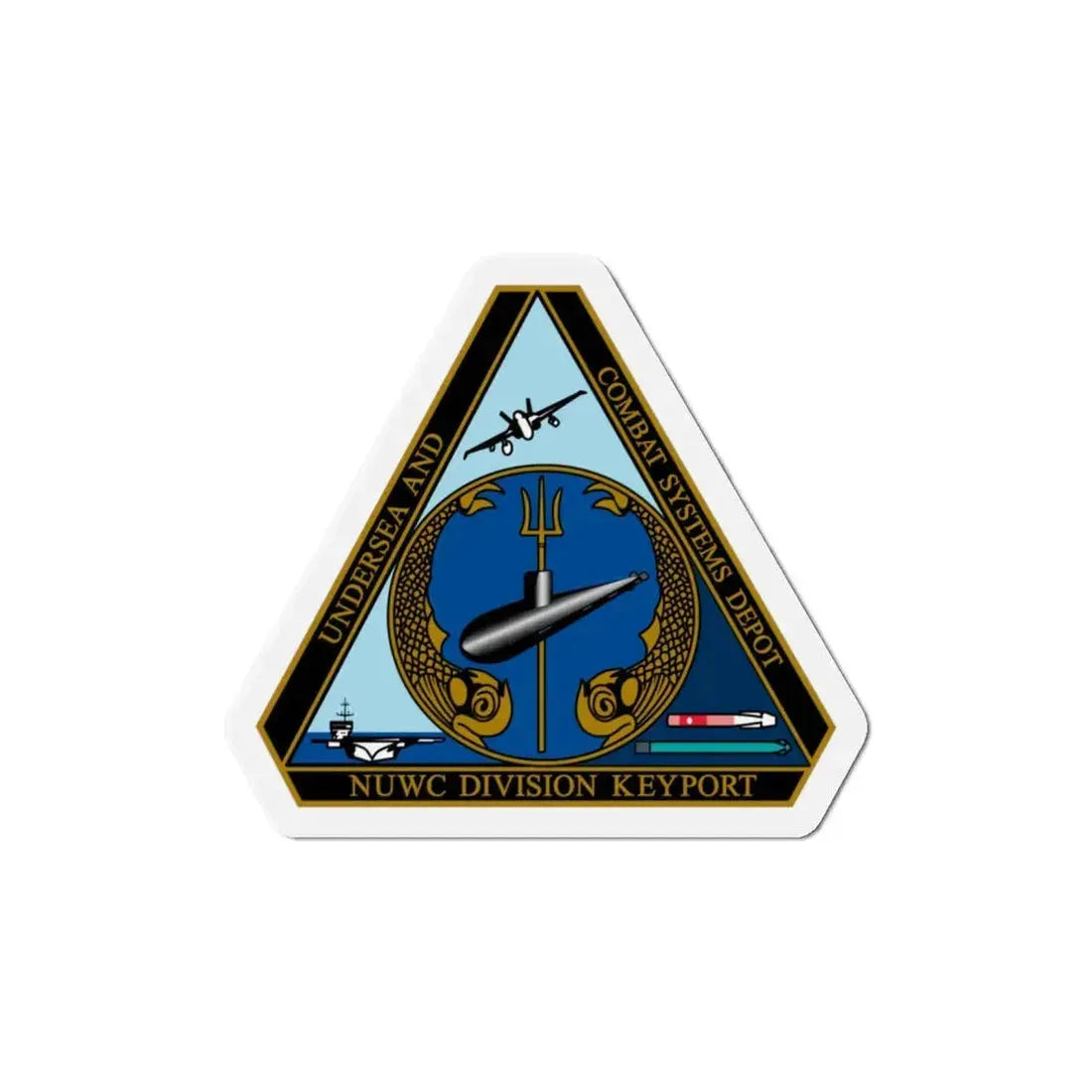 NUWC Division Keyport Naval Undersea Warfare Center (U.S. Navy) Refrigerator Magnet 6 Inch - The Sticker Space