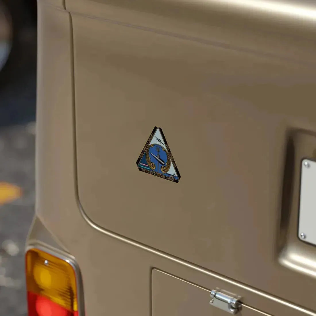 NUWC Division Keyport Naval Undersea Warfare Center (U.S. Navy) REVERSE PRINT Transparent Die-Cut STICKER - The Sticker Space