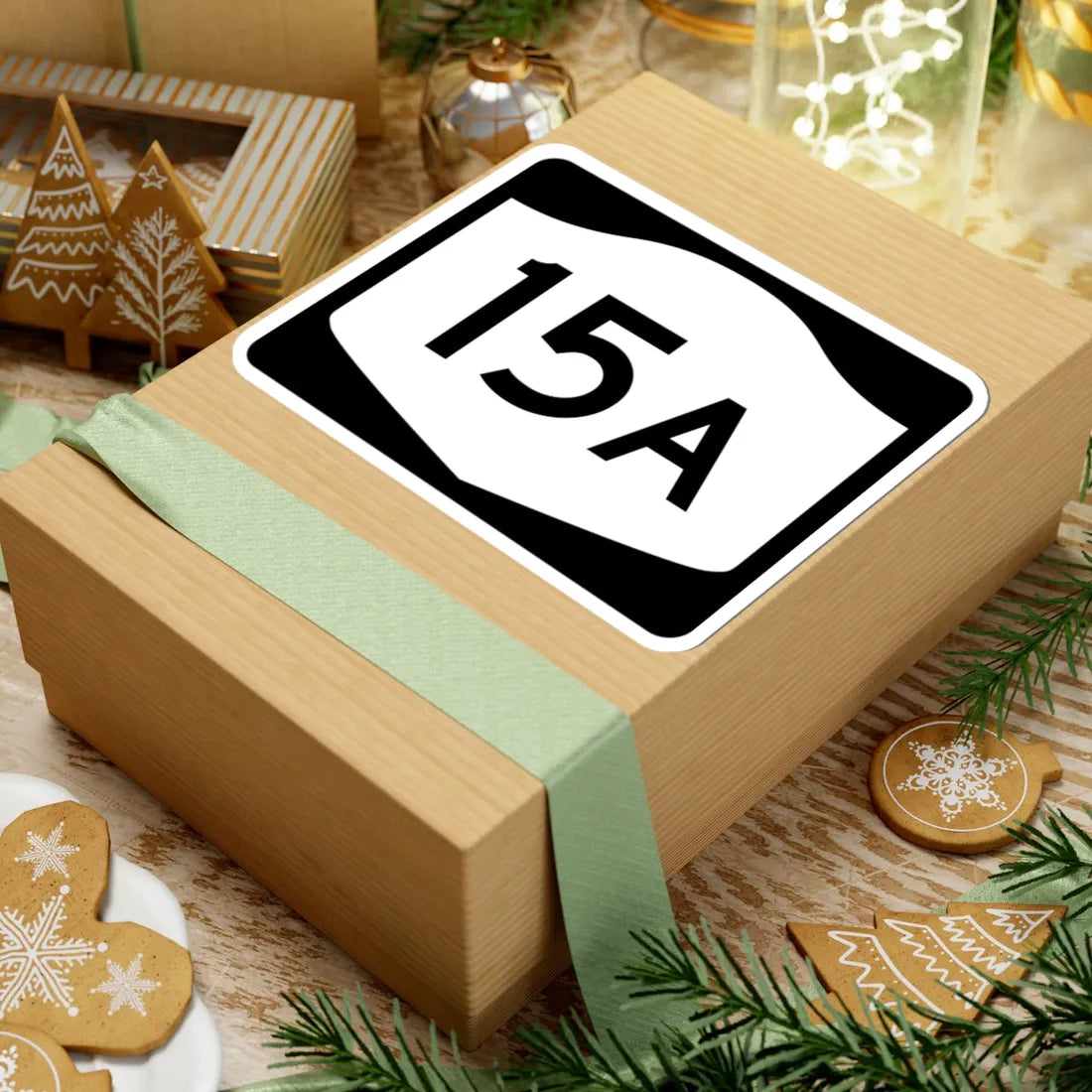 NY-15A (New York) (Road Sign) STICKER Vinyl Kiss-Cut Decal - The Sticker Space