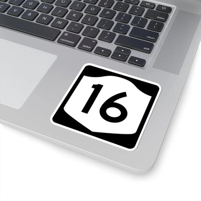 NY-16 (New York) (Road Sign) STICKER Vinyl Kiss-Cut Decal - The Sticker Space
