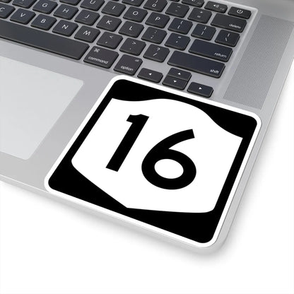 NY-16 (New York) (Road Sign) STICKER Vinyl Kiss-Cut Decal - The Sticker Space