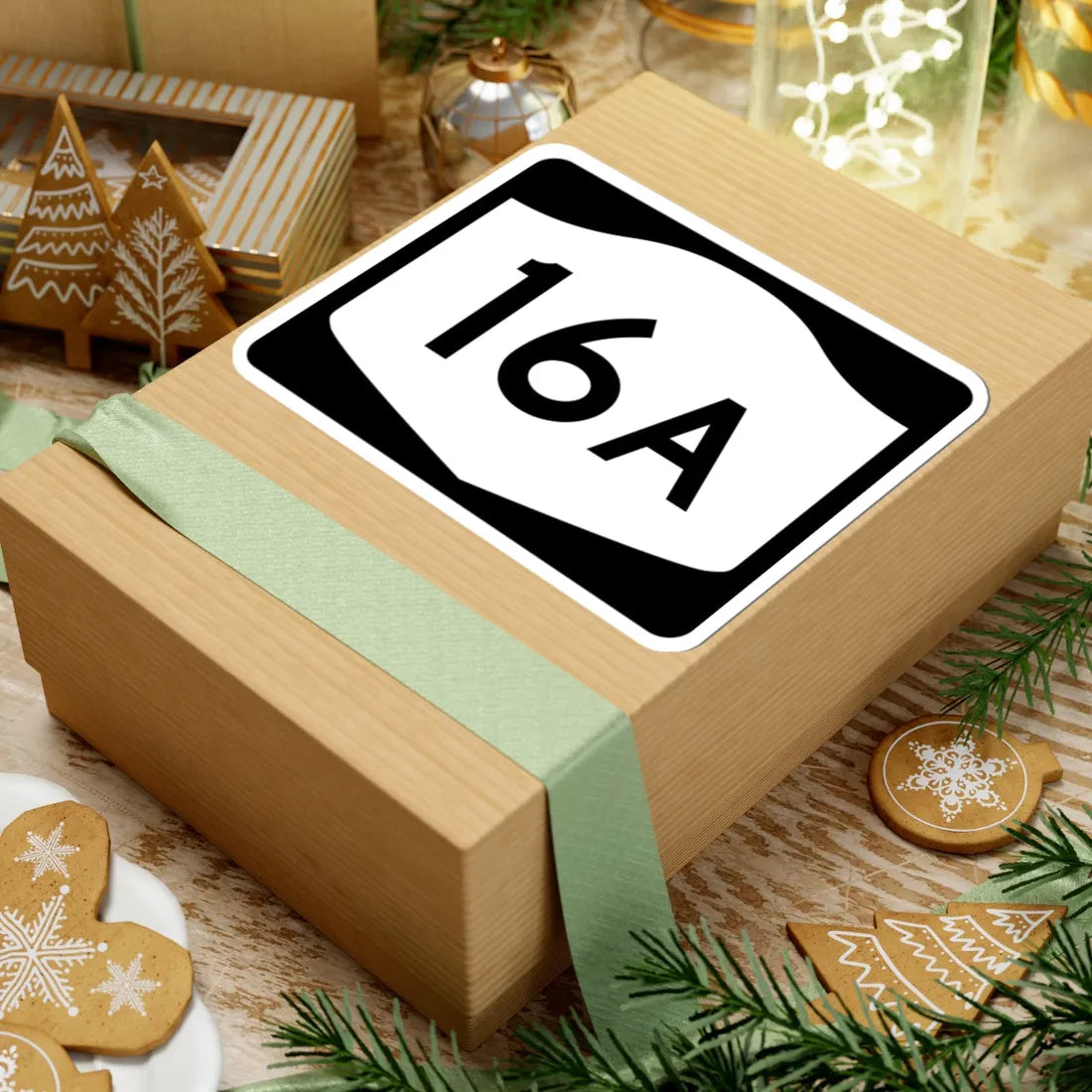 NY-16A (New York) (Road Sign) STICKER Vinyl Kiss-Cut Decal - The Sticker Space